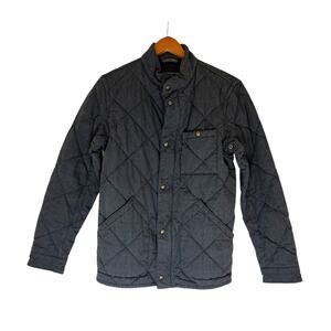 J. Crew Sussex Men's Insulated Quilted Work Zip Chore Jacket Gray Size Small